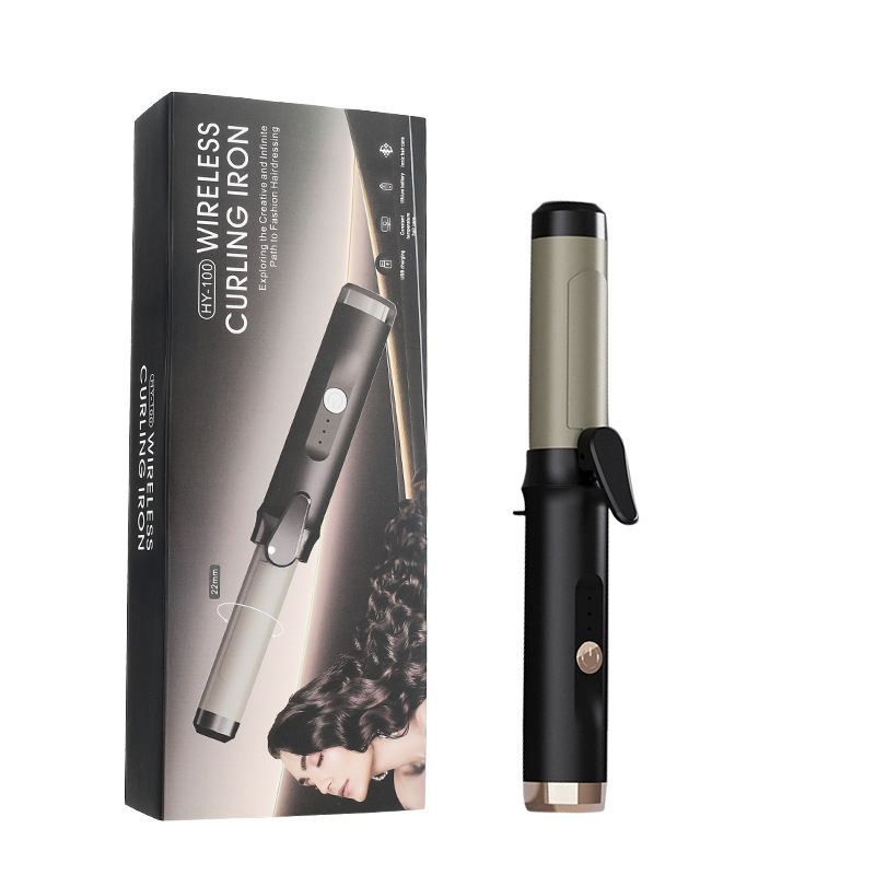 RESUXI Belaidė garbanų formavimo priemonė su PTC šildymu, skersmuo 31 mm ir daugiau, 3 temperatūros lygius, įkraunama baterija, formavimas per 1 minutę