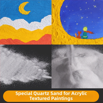 Akrilová textúrna maľovacia hmota s kvarcovým pieskom – trojrozmerná textúra, ručne vyrobené, značka Yan Cai Shangpin