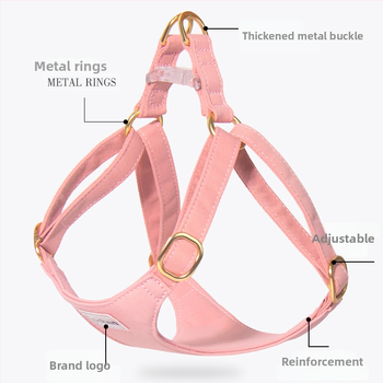 Postroj pre psa na prechádzky — hrudný a chrbtový remienok, nepoddajný ťahový pás, značka Support