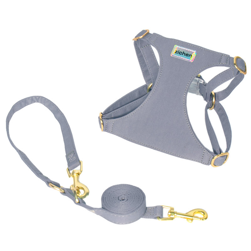 Postroj pre psa na prechádzky — hrudný a chrbtový remienok, nepoddajný ťahový pás, značka Support