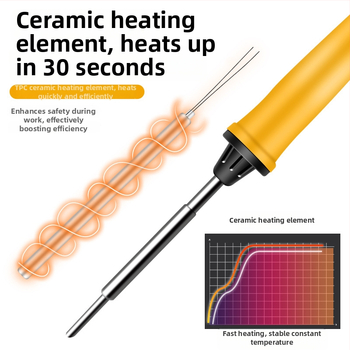 500 serijos vidinis šildomas litavimo įrankis su horseshoe ir flat antgaliais, 35W/50W, 220V