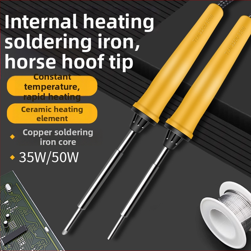 500 serijos vidinis šildomas litavimo įrankis su horseshoe ir flat antgaliais, 35W/50W, 220V