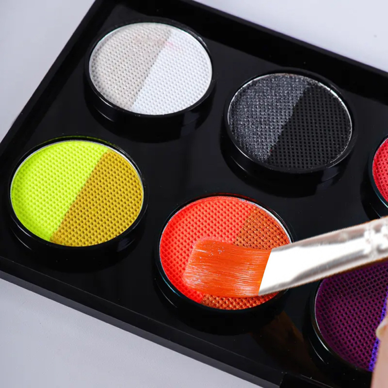 Art plus art Veidojimo rinkinys veidui – alyvos ir akvarelės dažai su fluorescenciniais pigmentais; talpa 131 g; pakuotė: dėžutė su 10 vienetų