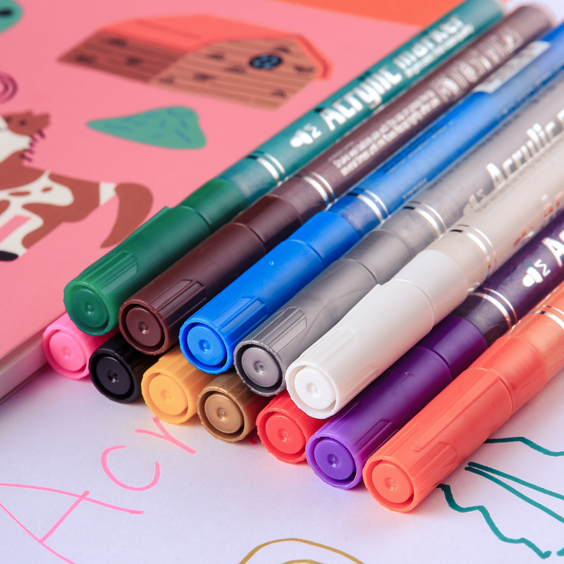 Punctuation akrilni marker za kamen i keramiku – na bazi vode, marker za isticanje i akvarel marker