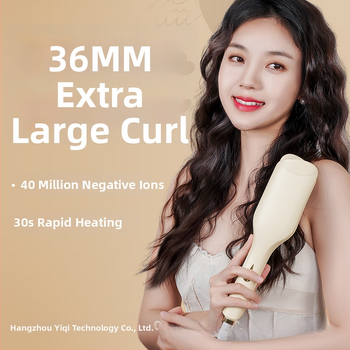 36 mm didelio bangavimo prancūziška garbintuvas plaukams su keramine danga, 220 V, 70 W, 10 lygių temperatūros reguliavimas