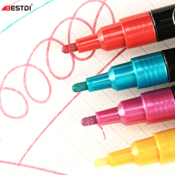 Kéthasú metál akril marker kerámia graffiti ecsettel — Márka Punctuation/BestDI