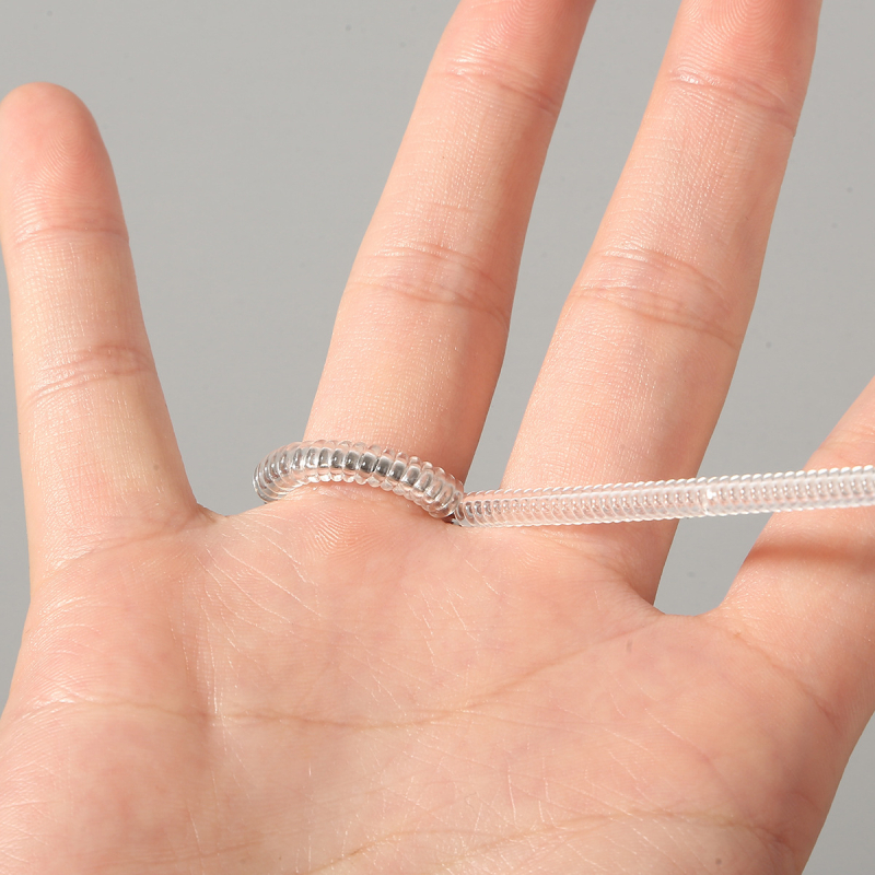 Caurspīdīgs atsperes gredzens regulētājs, neredzams stiprinājums telefona spolei – modes aksesuārs (Tips: Citi aksesuāri; Materiāls: Cits; Stils: Modes pilsētas stils; Reģistrēšanas sezona: Rudens 2023; Zīmols: Fun weaving)