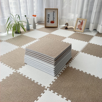 EVA putų grindų kilimėlis, kvadrato formos, vienos spalvos raštas, skalbiasi mašinoje, tinkamas svetainei, miegamajam, įėjimui ir balkonui