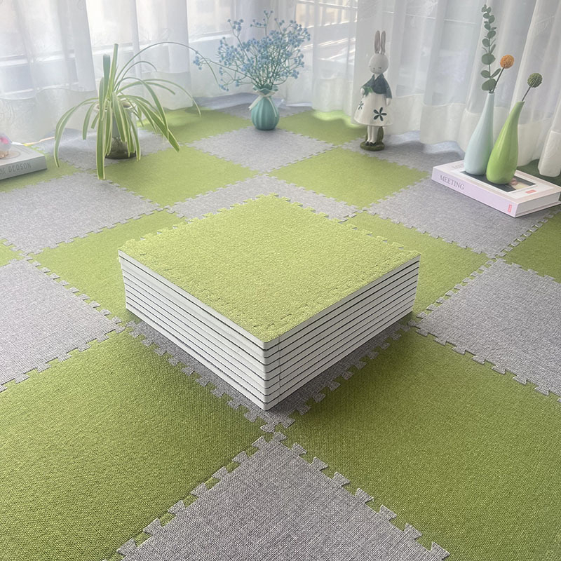 EVA putų grindų kilimėlis, kvadrato formos, vienos spalvos raštas, skalbiasi mašinoje, tinkamas svetainei, miegamajam, įėjimui ir balkonui