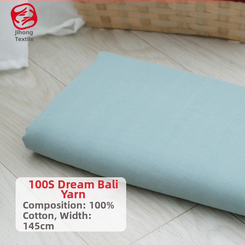 100% kokvilnas Bali gauze audums – viegls vasaras audums krekliem un kleitām, videi draudzīgs krāsojums, bez drukas