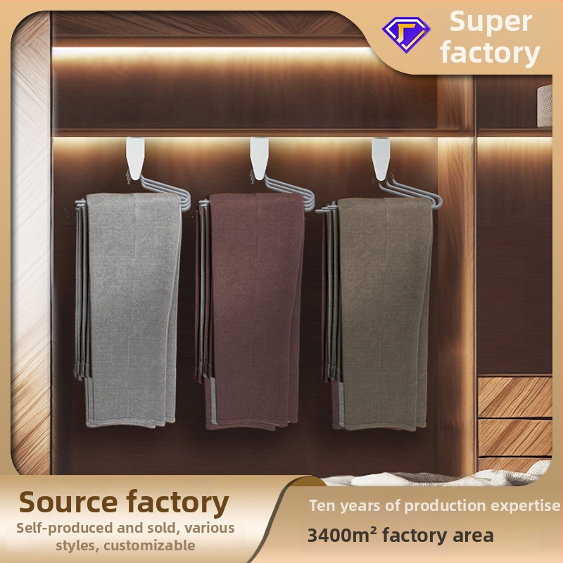 Ťahovací vešiak na nohavice do šatníka – Zhiyi, model 45122; Materiál: studená valcovaná oceľ; Použitie: šatník; Štýl: moderná jednoduchosť.