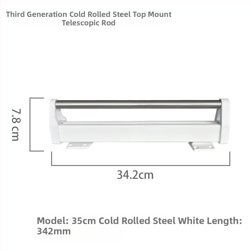 Ťahovací vešiak na nohavice do šatníka – Zhiyi, model 45122; Materiál: studená valcovaná oceľ; Použitie: šatník; Štýl: moderná jednoduchosť.