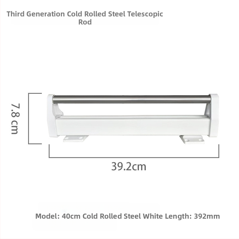 Ťahovací vešiak na nohavice do šatníka – Zhiyi, model 45122; Materiál: studená valcovaná oceľ; Použitie: šatník; Štýl: moderná jednoduchosť.
