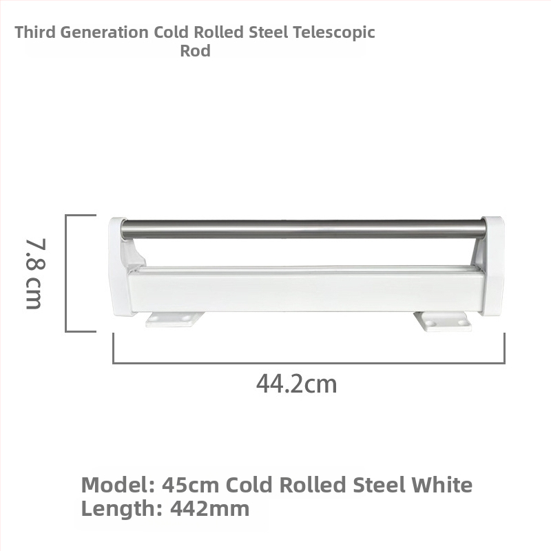 Ťahovací vešiak na nohavice do šatníka – Zhiyi, model 45122; Materiál: studená valcovaná oceľ; Použitie: šatník; Štýl: moderná jednoduchosť.