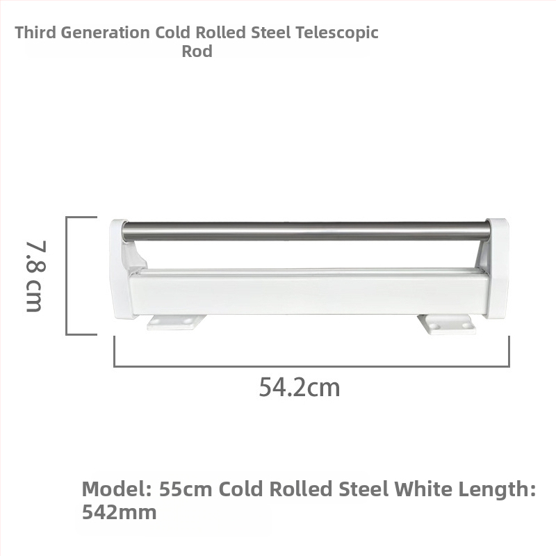 Ťahovací vešiak na nohavice do šatníka – Zhiyi, model 45122; Materiál: studená valcovaná oceľ; Použitie: šatník; Štýl: moderná jednoduchosť.