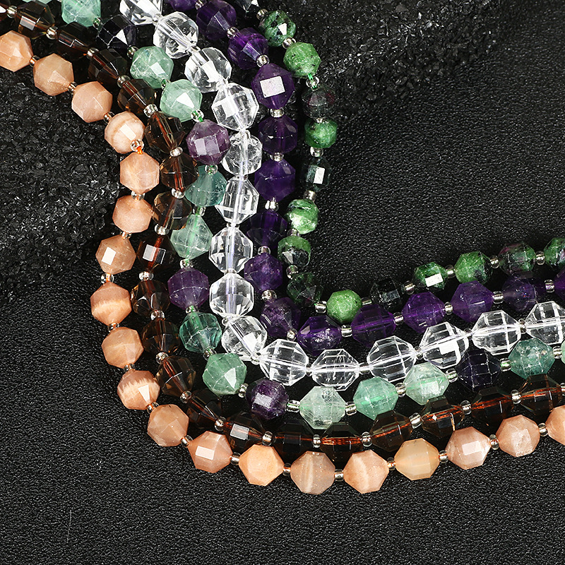 Brīvas pērlītes no dabīgā akmens, pulētas apaļas pērlītes, zīmols Also butterfly