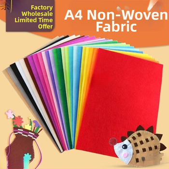 Spalvota spausdinta neausto audinio, filto medžiaga, pakuotė 10 lakštų