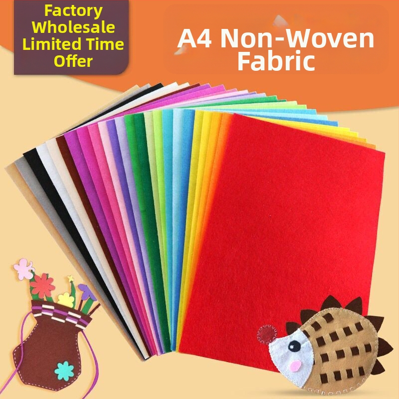 Spalvota spausdinta neausto audinio, filto medžiaga, pakuotė 10 lakštų