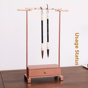 Pildspalvu turētājs kaligrāfijai un gleznošanai, dzelzs ar 12 adatu dizainu, senlaicīgs stils