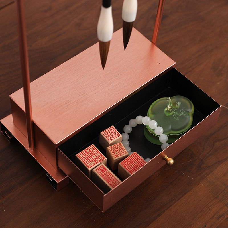 Pildspalvu turētājs kaligrāfijai un gleznošanai, dzelzs ar 12 adatu dizainu, senlaicīgs stils