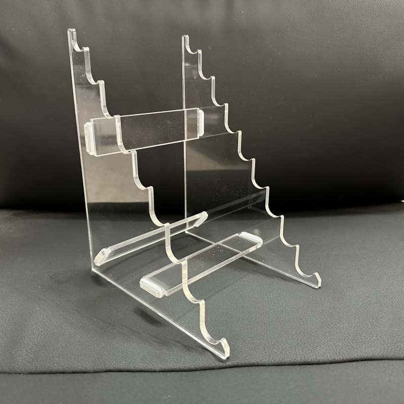 On the Dragon skaidrs akrila pildspalvu displeja statīvs ar ērtu salikšanas konstrukciju – birojam un studijām