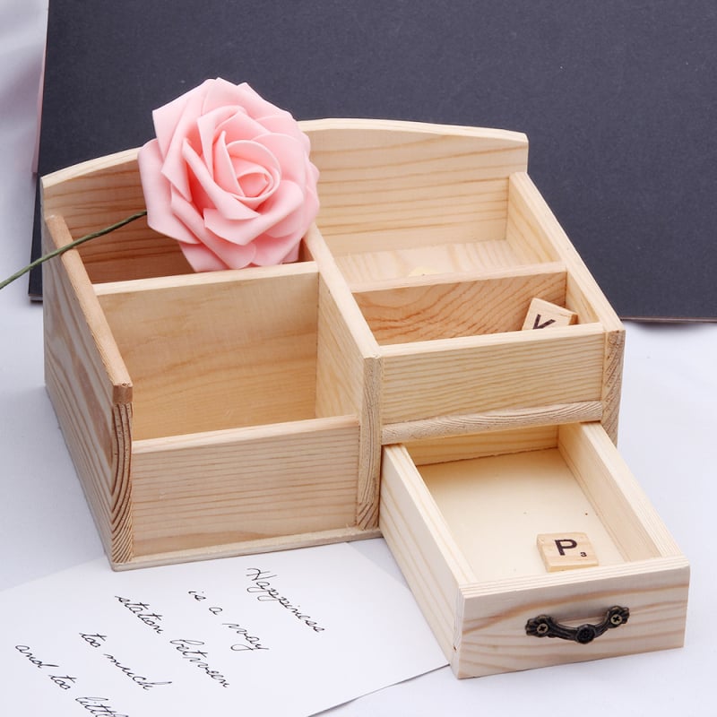 Weizedham 1504 Koka kvadrātveida pildspalvu turētājs ar vietu attālo vadības pultij