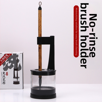 Daudzfunkcionālais otu turētājs bez mazgāšanas ar mitruma staciju, tintes konteineru un žāvēšanas klipu