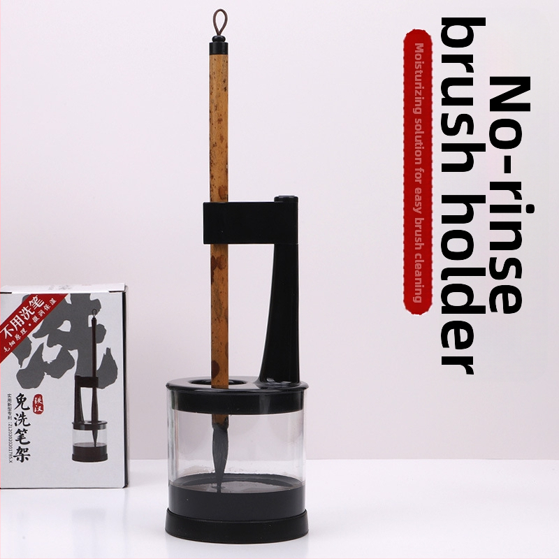 Daudzfunkcionālais otu turētājs bez mazgāšanas ar mitruma staciju, tintes konteineru un žāvēšanas klipu