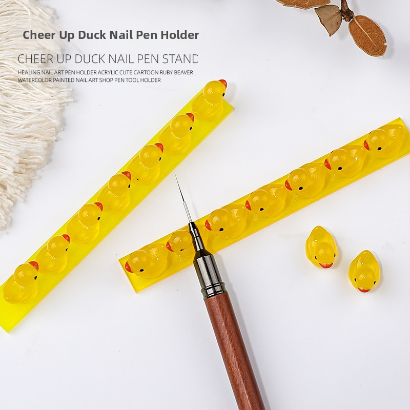 Nail art pieštukų laikiklis, akrilas, keli skyriai, stalinis saugojimas, krištolo dizainas