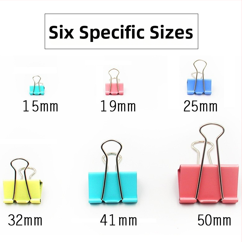 Metāla biroja klips, Lidemei Long Tail Clip, dokumentu turētājs