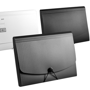 Deli 5236 PP akordeoninis bylų organizatorius su 13 skyrių, biuro dokumentų dėžutė