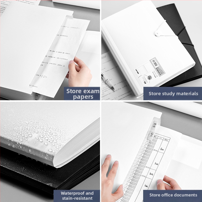 Deli 5236 PP akordeona failu organizētājs ar 13 nodalījumiem, biroja dokumentu kārba