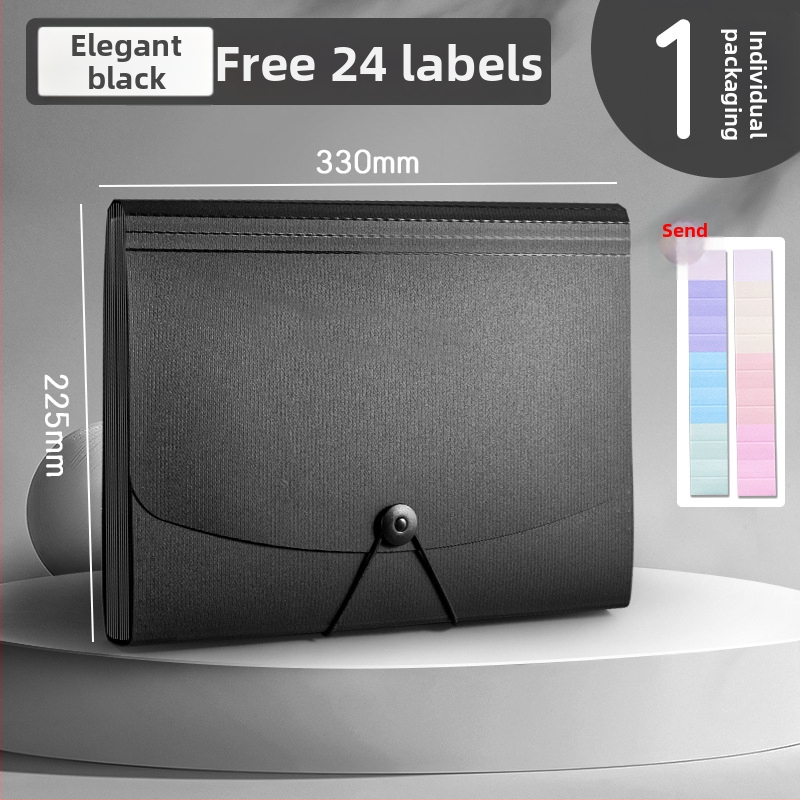 Deli 5236 PP akordeoninis bylų organizatorius su 13 skyrių, biuro dokumentų dėžutė