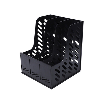 Bright Organizator de fișiere din plastic cu 3 niveluri, suport vertical pentru birou, model 9703