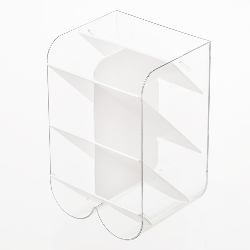 Držač olovke i kutija za pohranu QY7166 - PET+HIPS, 1L, prozirna, moderni minimalistički stolni organizator
