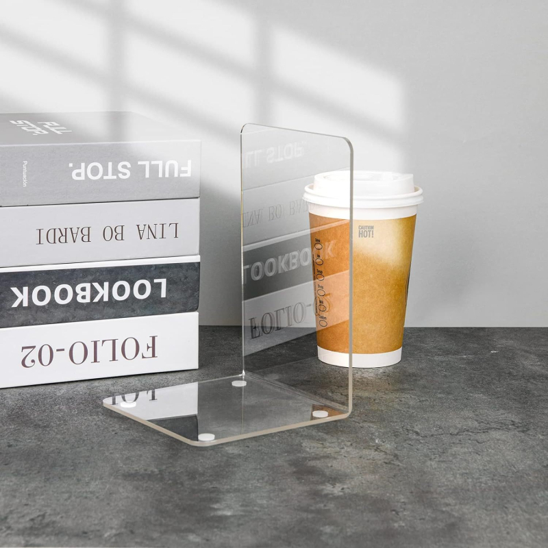 Suport pentru cărți 2106 – plastic transparent, greutate netă 120 g, ambalaj personalizabil, Yicos