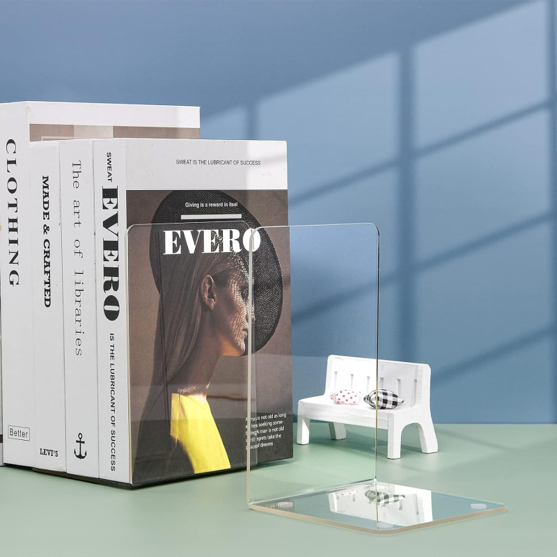 Suport pentru cărți 2106 – plastic transparent, greutate netă 120 g, ambalaj personalizabil, Yicos