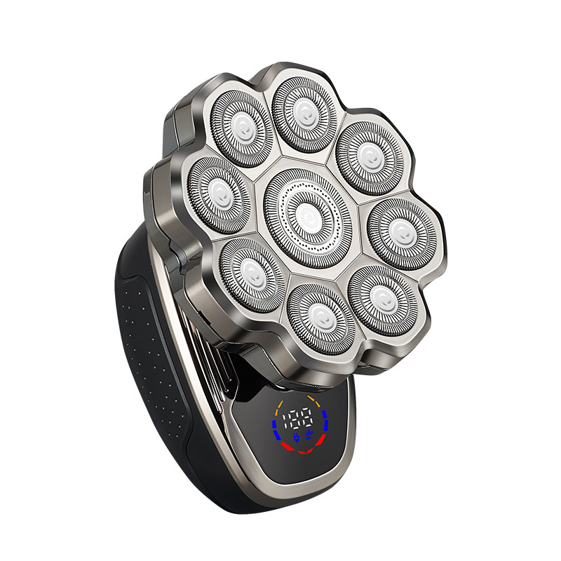 Elektrinis skutimosi prietaisas visam kūnui, LED ekranas, plūduriuojanti galvutė, rotuojanti daugia galvė (>4), įmontuota įkraunama baterija