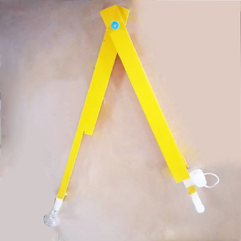 Naučni set od 4 dijela: trokutično ravnalo, kružilo, kutomjer i višenamjenski crtalo, materijal: ploča gustoće