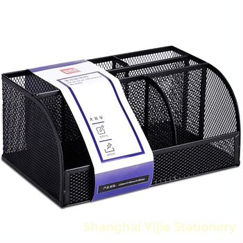 Deli 8903 Kvadrātmetāla pildspalvu turētājs, daudzfunkcionāls galda organizētājs