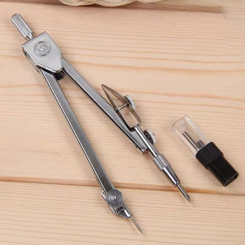 Metalen kompas Le Xuan 4001 za crtanje, uz dodatnu opremu i grafitne olovke