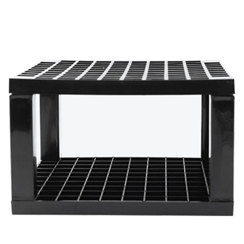 Kvadrātveida plastmasas suku turētājs – 96 nodalījumi, noņemama kastīte, priekš otu akvareļu un eļļas gleznojumiem.