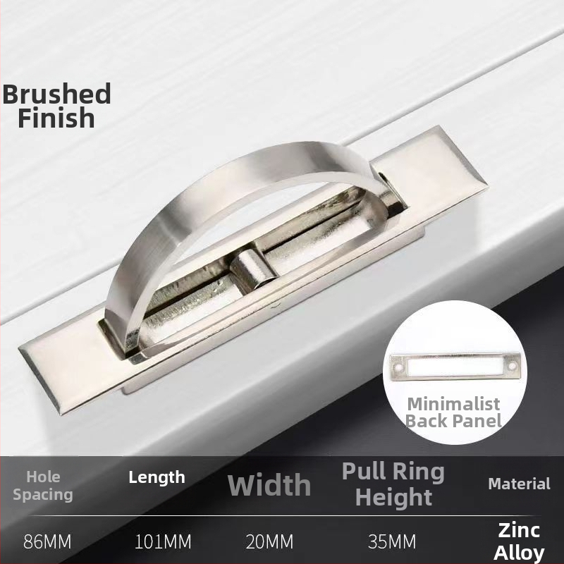 Tatami lovos rankena – cinko lydinys, elektroplakavimas, modelis 505, modernus minimalistinis stilius