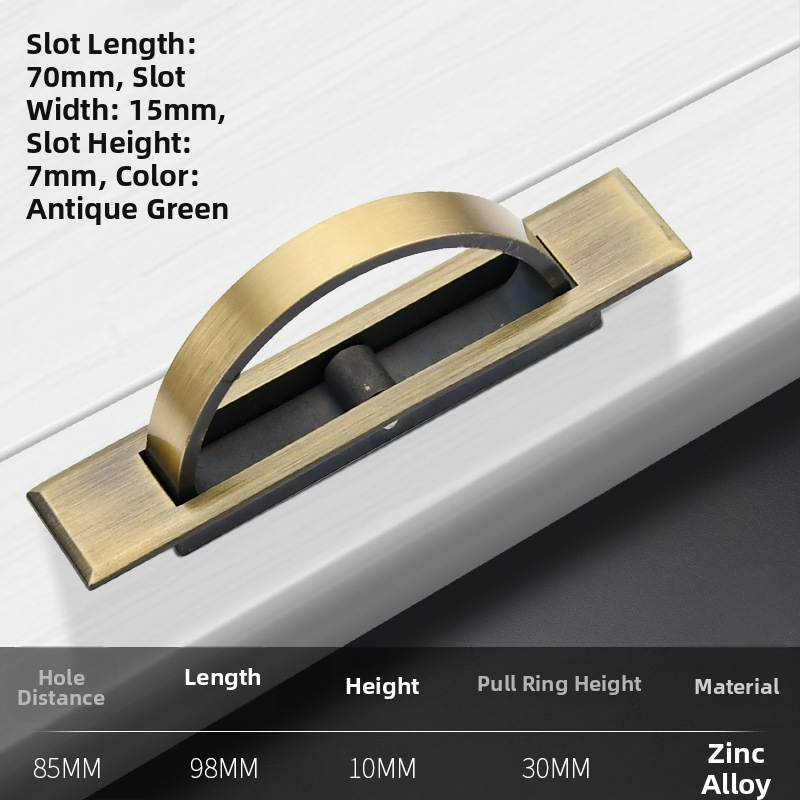 Tatami lovos rankena – cinko lydinys, elektroplakavimas, modelis 505, modernus minimalistinis stilius