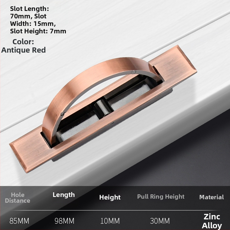 Tatami lovos rankena – cinko lydinys, elektroplakavimas, modelis 505, modernus minimalistinis stilius