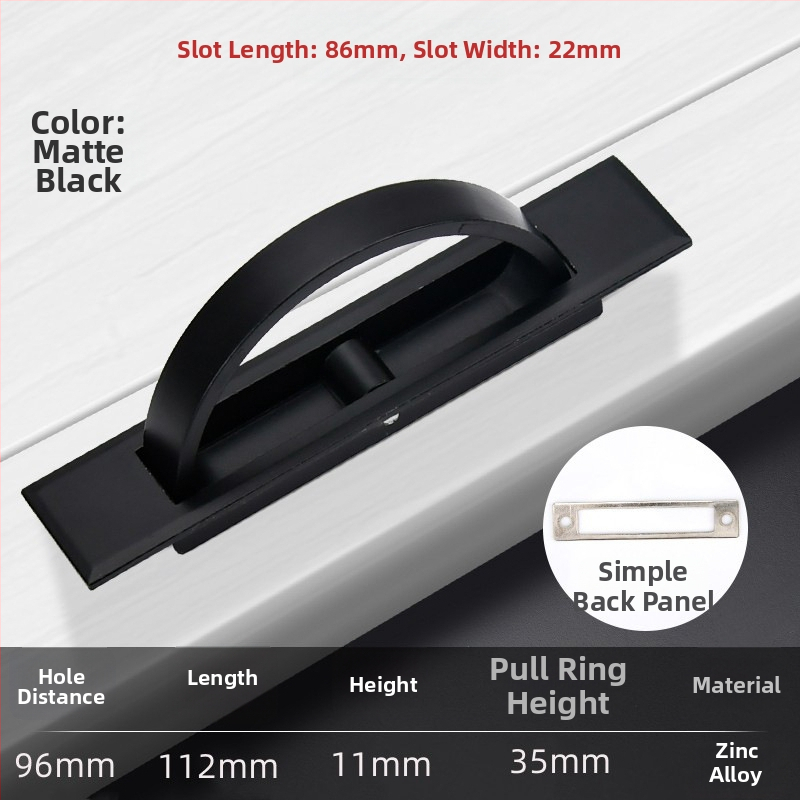 Tatami lovos rankena – cinko lydinys, elektroplakavimas, modelis 505, modernus minimalistinis stilius