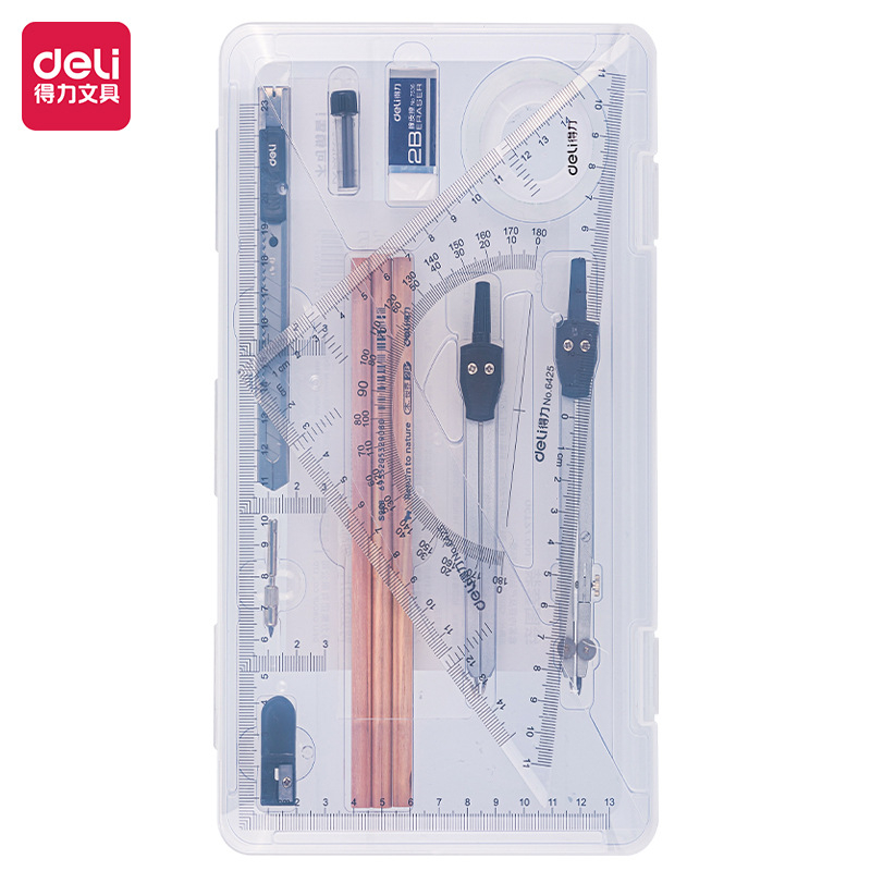 Deli Šestar za inženjersko crtanje, Plastična kućišta, Model 72156