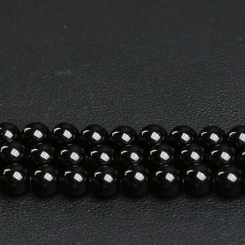 Brīvās obsidiāna pērlītes, pulētas, Mingdu Crystal, astoņu acu raksts, izcelsme Ķīna