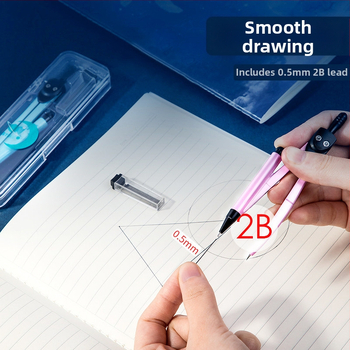 Deli 72154 metallist joonestuskompasside komplekt õpilastele karbis