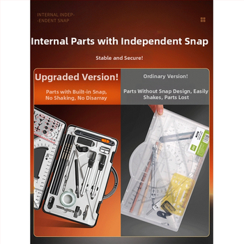 Inseneriehituse joonestusvahendite komplekt – plastist joonestustööriistade komplekt ehitusjooniste jaoks – (Mudel: Lz-xyejxhtc; Materjal: Plastik; Tüüp: Komplekt; Bränd: Good; Kogus: 1 tk)